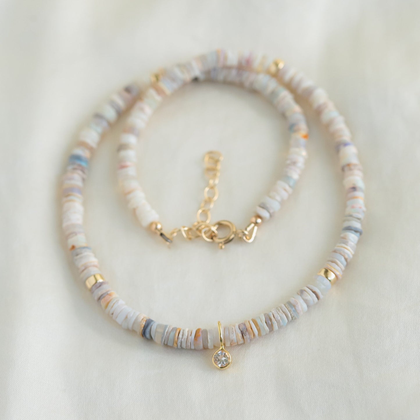 Australian opal topaz Necklace