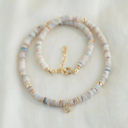 Australian opal topaz Necklace