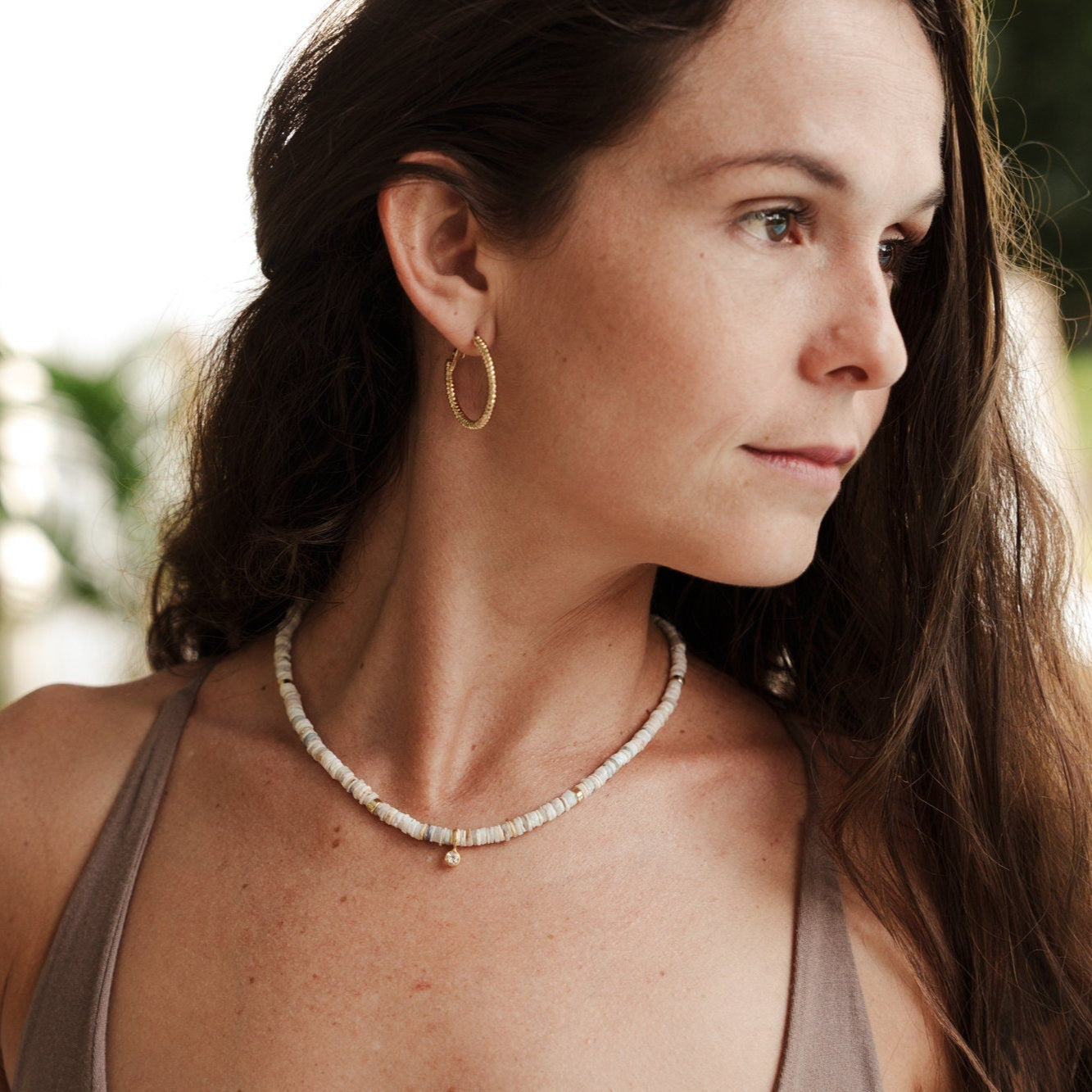 Australian opal topaz Necklace