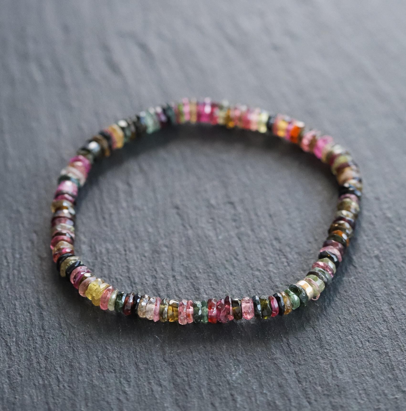 SOLID 14K GOLD Mixed Tourmaline