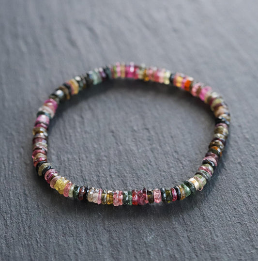 SOLID 14K GOLD Mixed Tourmaline