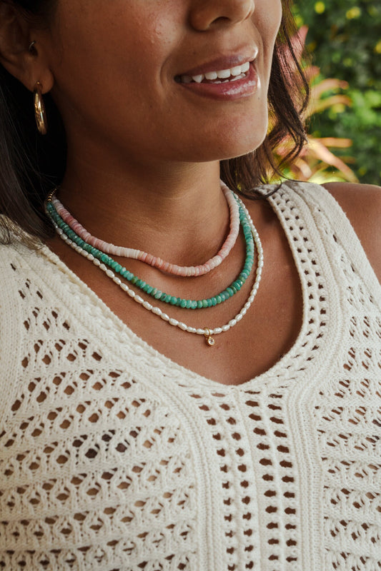 Peruvian opal necklace | Peruvian opal Necklace | Candy opal necklace | Opal necklace green blue | green opal necklace #PO