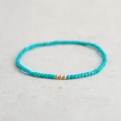 Arizona Turquoise beaded bracelet | Natural authentic turquoise | women's genuine turquoise jewelry | real turquoise | turquoise jewelry