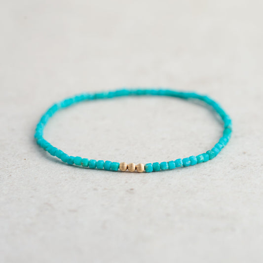 Arizona Turquoise beaded bracelet | Natural authentic turquoise | women's genuine turquoise jewelry | real turquoise | turquoise jewelry