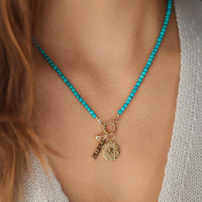 White Topaz Pendant [gold vermeil]
