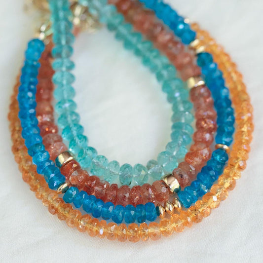 Sunstone Bracelet faceted