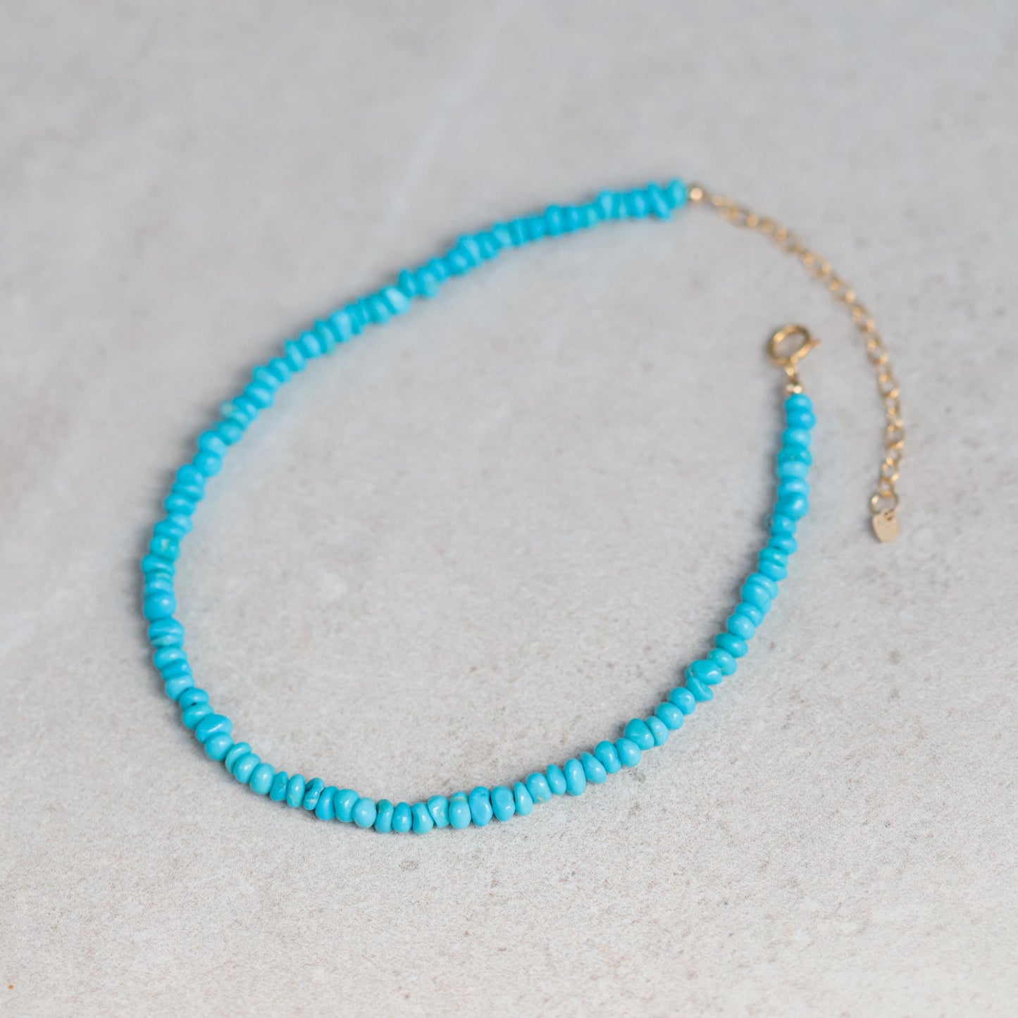 Sleeping beauty turquoise Anklet | Beaded turquoise anklet | women's gemstone ankle bracelet | turquoise ankle bracelet | turquoise anklet