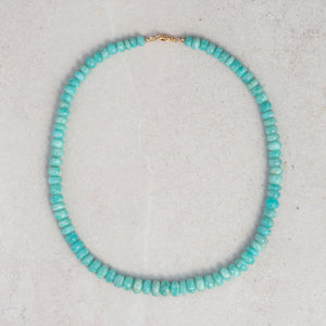 Large Amzonite Necklace | Amazonite necklace | Beaded Amazonite jewelry | Amazonite gold filled | Amazonite faceted | Amazonite statement W