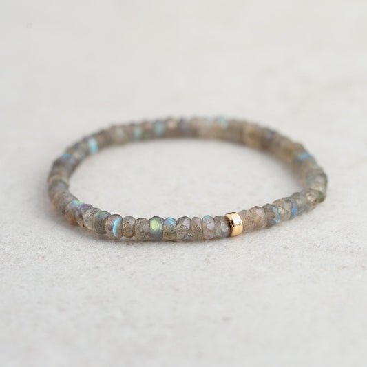 Flashyy Labradorite Bracelet, Beaded Labradorite bracelet | Labradorite stacking bracelet, Delicate tiny beaded labradorite bracelet