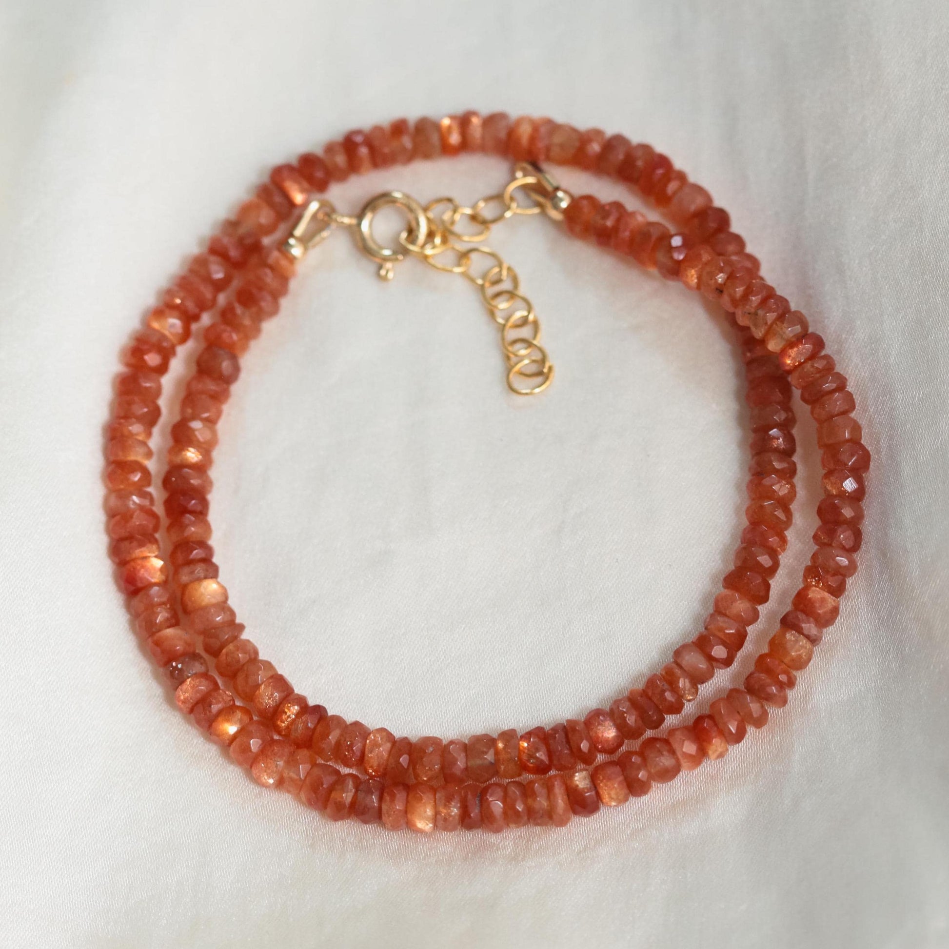 Faceted Sunstone choker