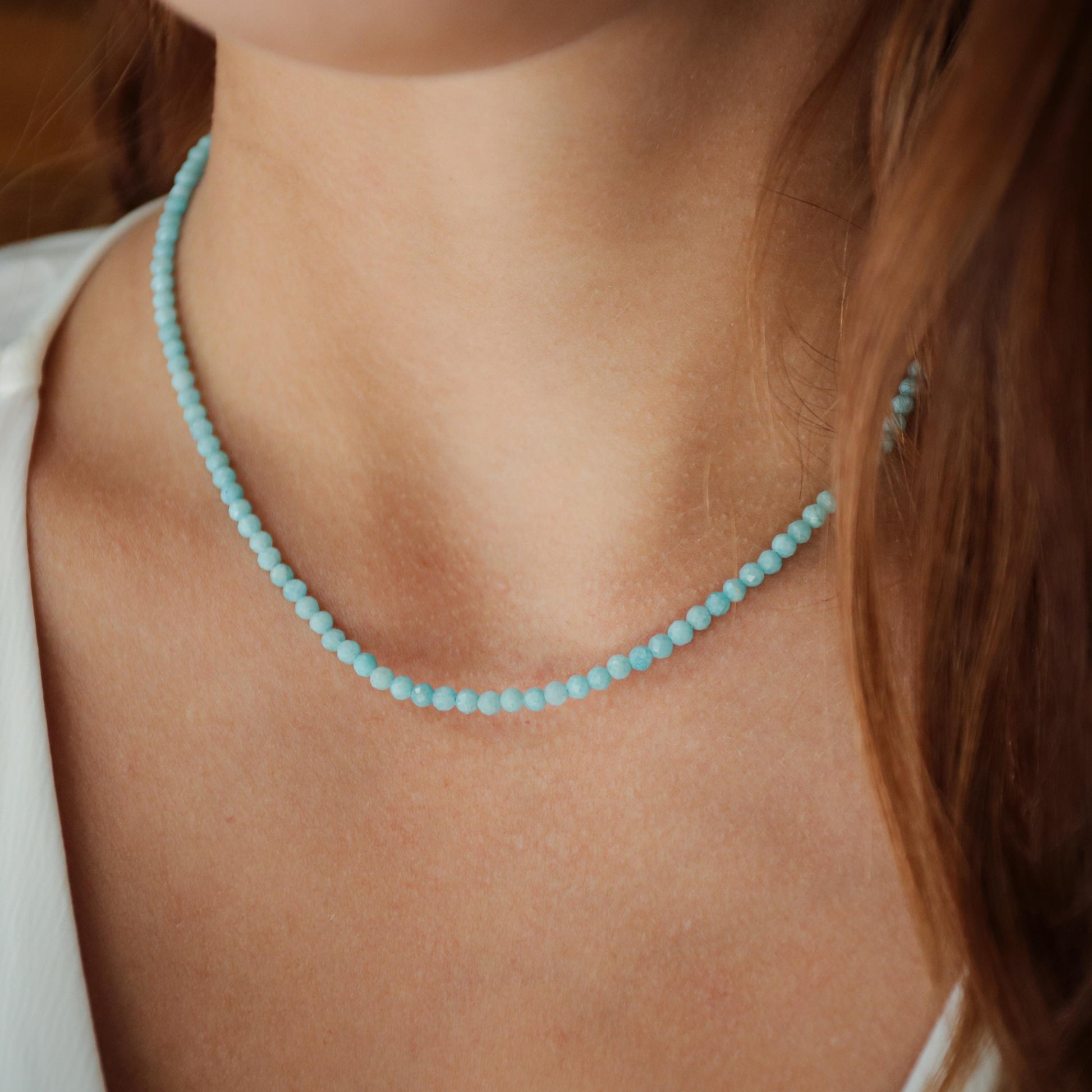 Larimar topaz necklace