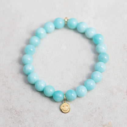 8mm Peruvian Amazonite Bracelet, Bright Amazonite, Peru Amazonite, AAA Amazonite Bracelet, AAA amazonite stretch, Peruvian amazonite