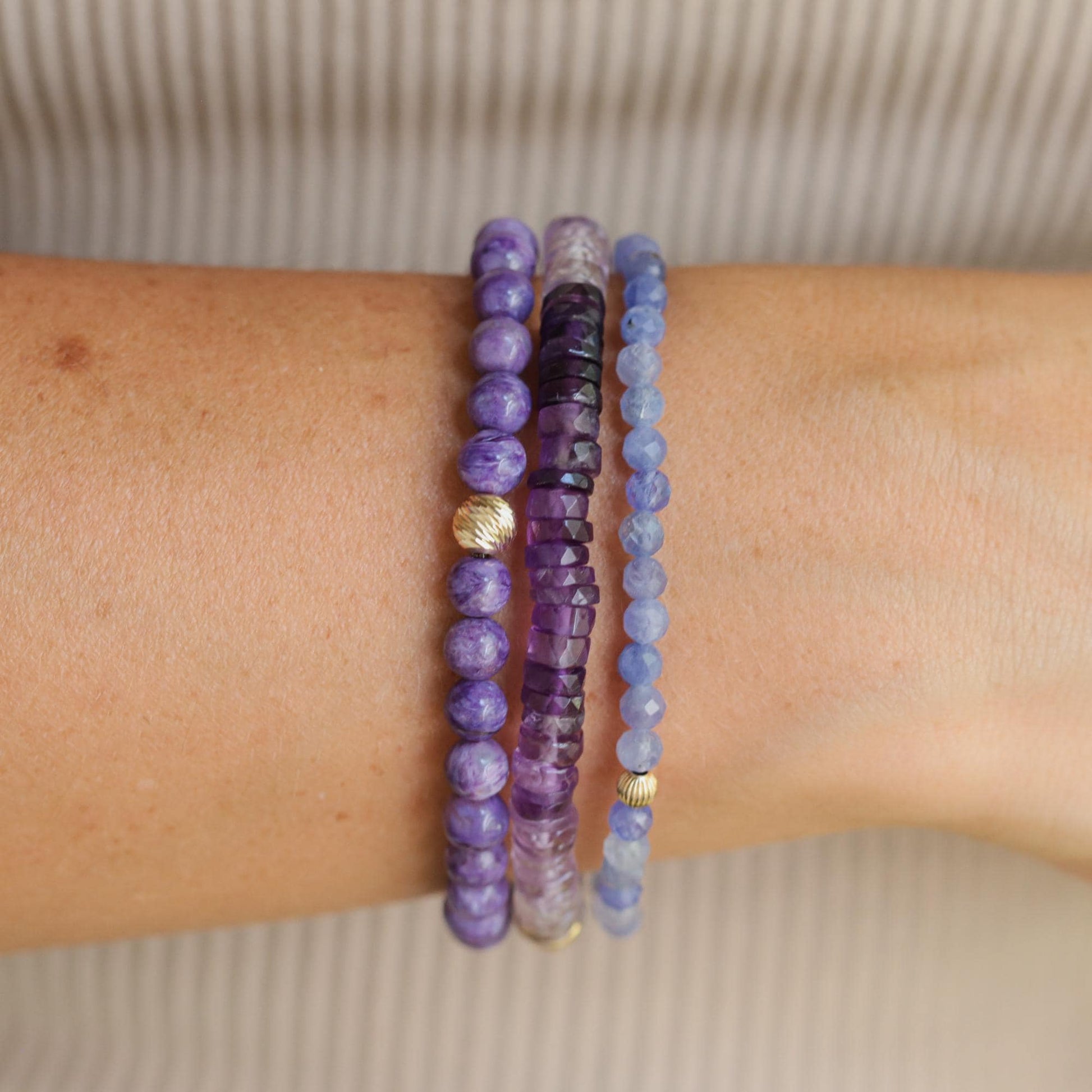 4mm AAA Tanzanite Bracelet, Violet Flame Energy, AAA tanzanite, Third Eye Chakra, Psychic Power, violet gemstone Bracelet