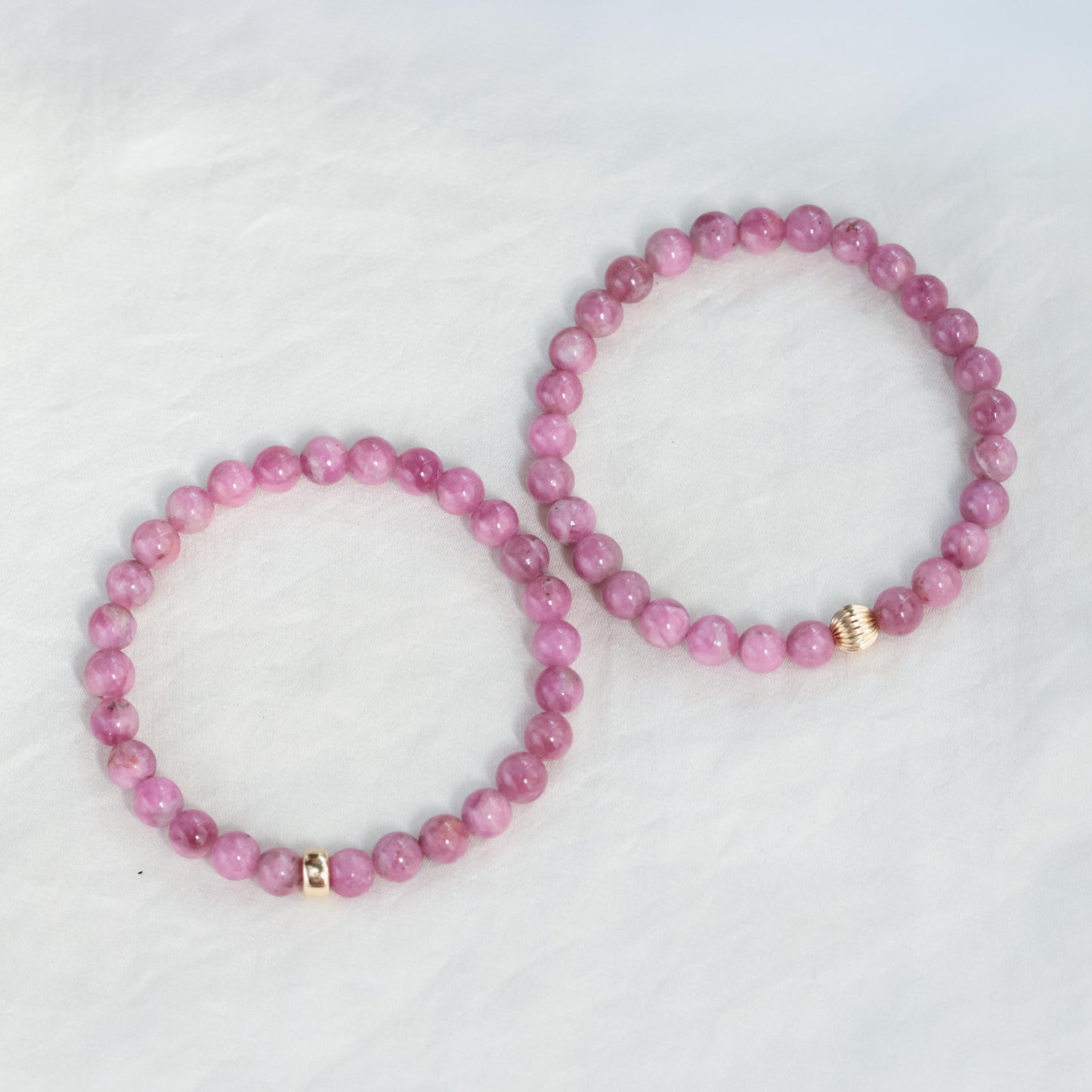 Rare pink Tourmaline Bracelet | Pink tourmaline beaded bracelet 6mm | Pink Tourmaline Jewelry | Tourmaline Bracelet