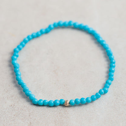 Turquoise Bracelet, All Natural Sleeping Beauty Turquoise Bracelet, Sleeping Beauty Turquoise Jewelry, December Birthstone