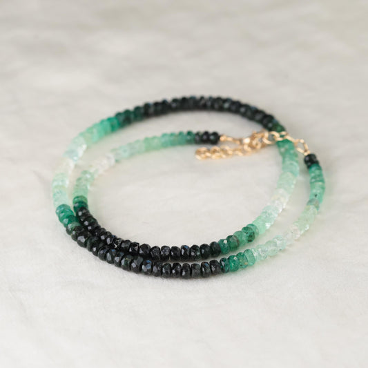 Ombre Emerald Necklace