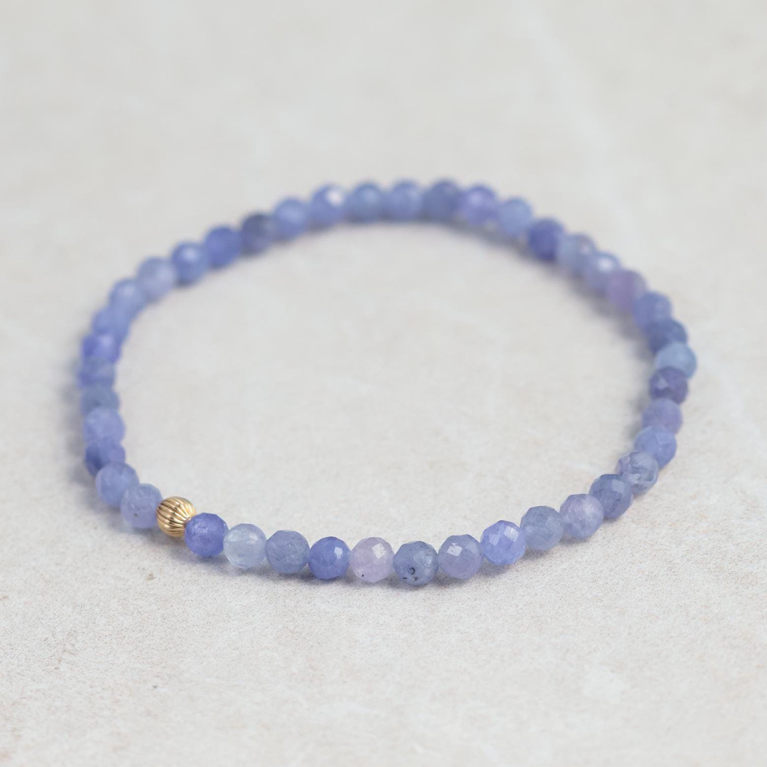 4mm AAA Tanzanite Bracelet, Violet Flame Energy, AAA tanzanite, Third Eye Chakra, Psychic Power, violet gemstone Bracelet