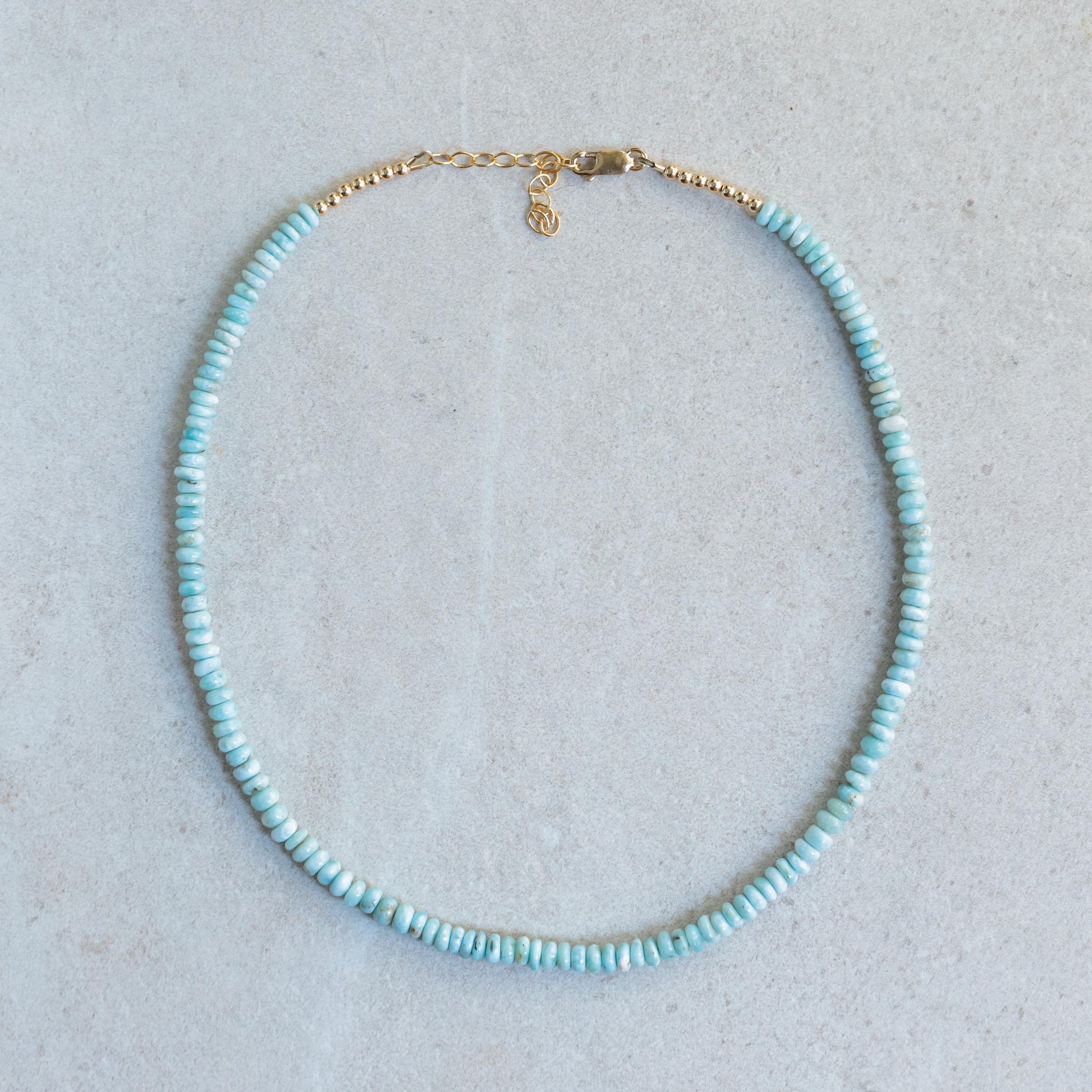 Smooth Larimar Necklace