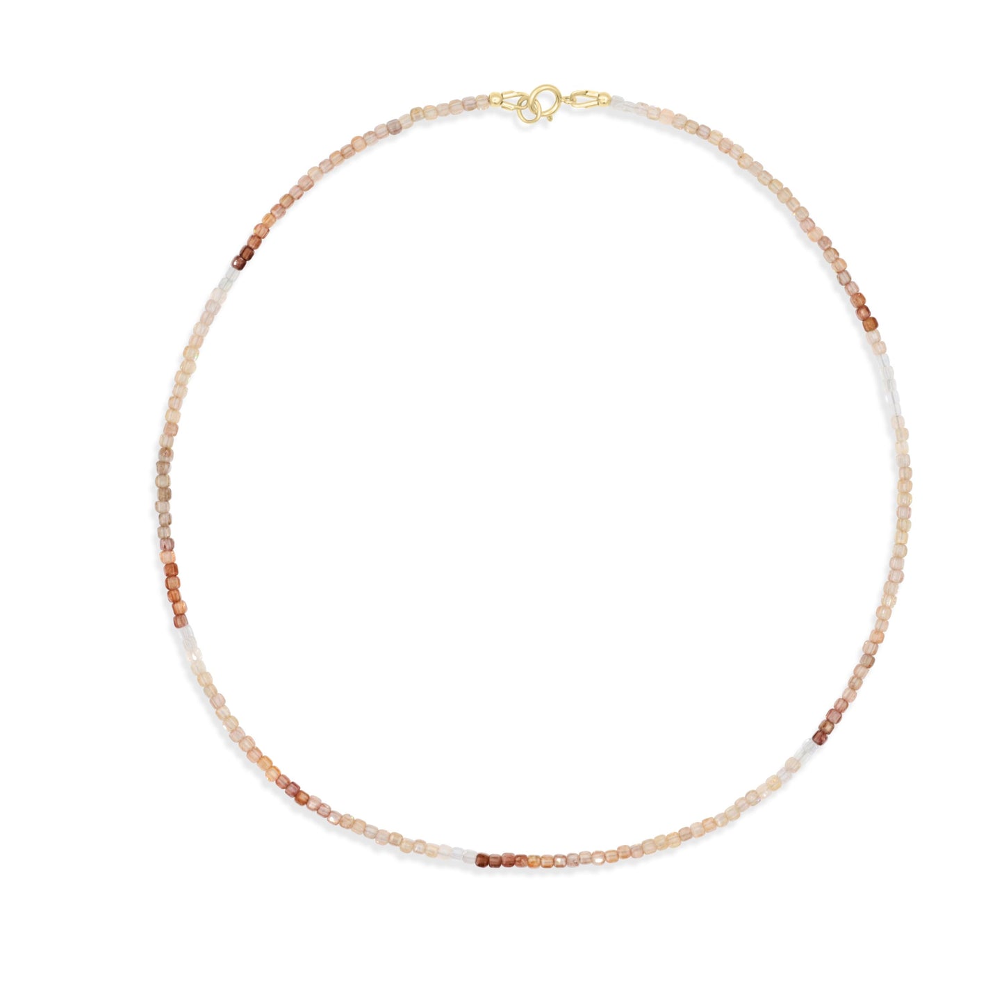 Stunning sparkly natural zircon necklace | AAA+ zircon necklace | beaded zircon jewelry | natural zircon beaded necklace for women W