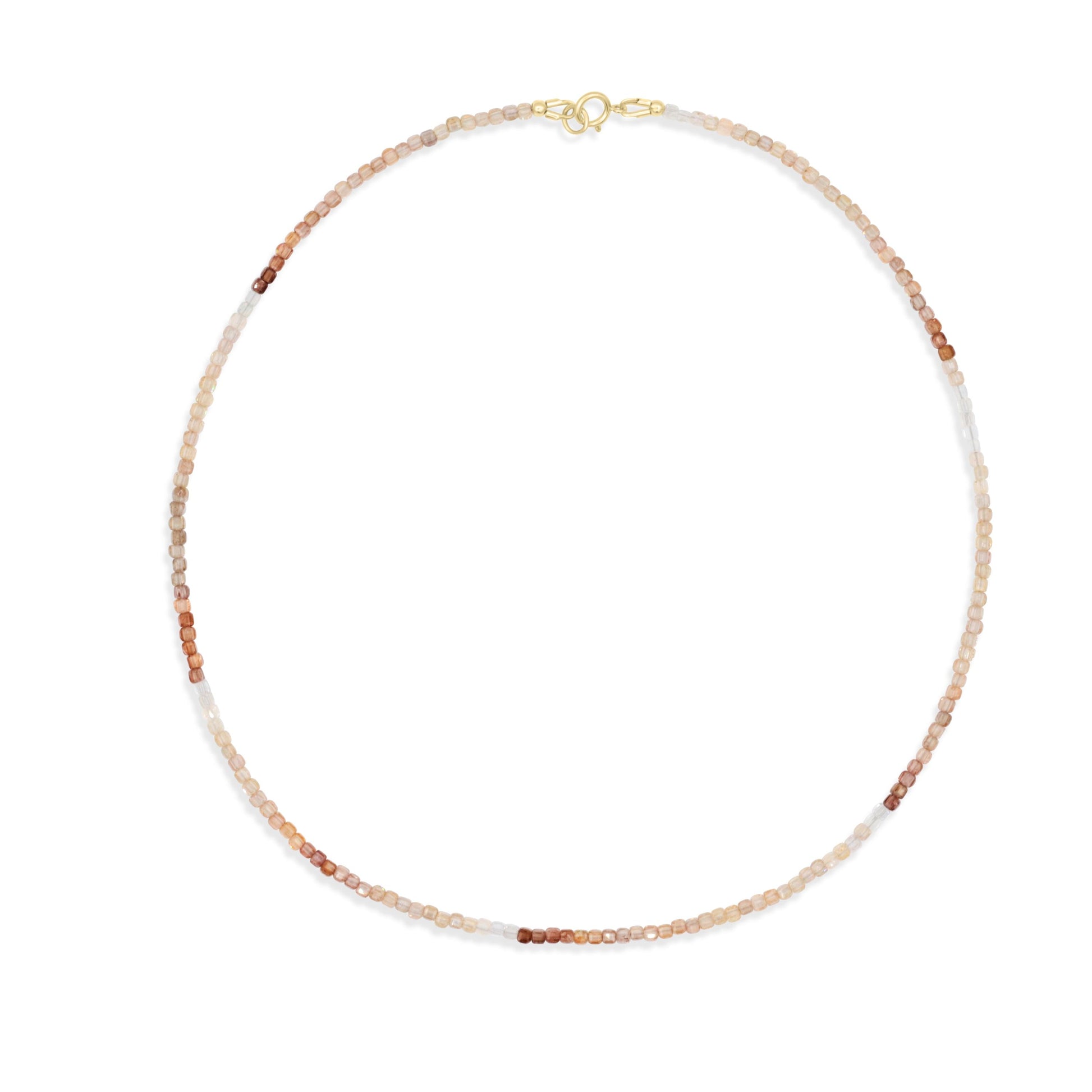Stunning sparkly natural zircon necklace | AAA+ zircon necklace | beaded zircon jewelry | natural zircon beaded necklace for women W