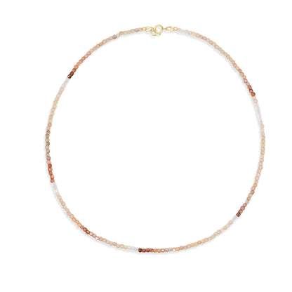 Stunning sparkly natural zircon necklace | AAA+ zircon necklace | beaded zircon jewelry | natural zircon beaded necklace for women W