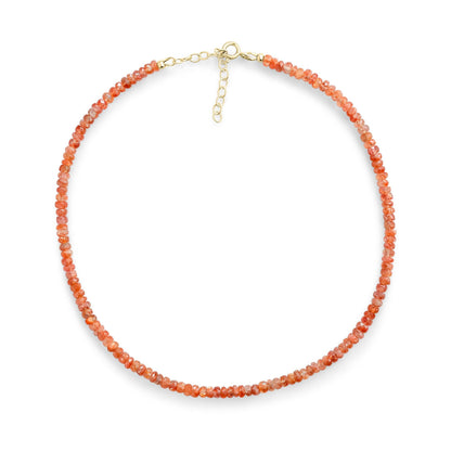 Faceted Sunstone choker