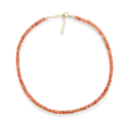 Faceted Sunstone choker