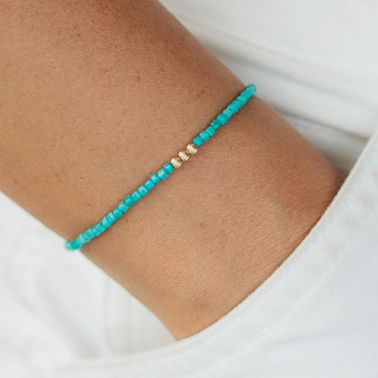 Arizona Turquoise beaded bracelet | Natural authentic turquoise | women's genuine turquoise jewelry | real turquoise | turquoise jewelry