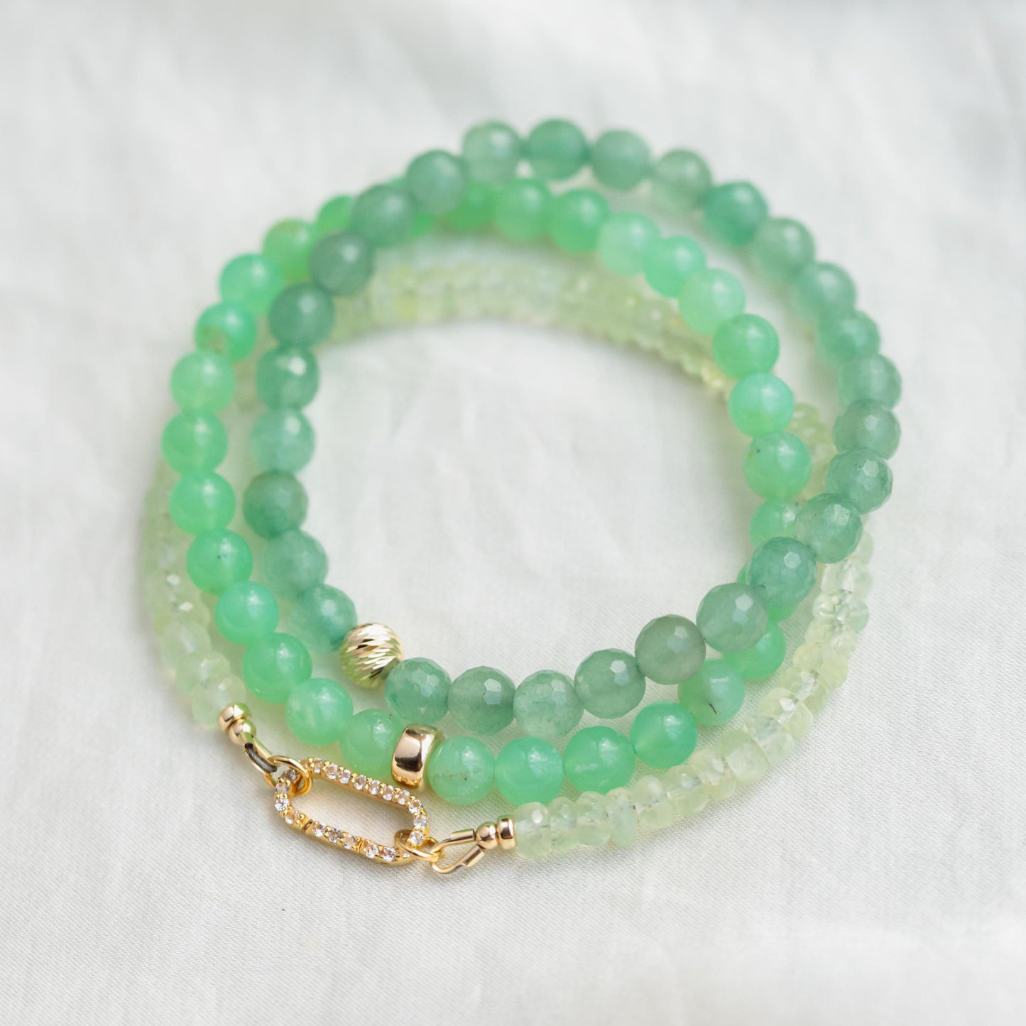 SOLID 14K GOLD Aventurine Bracelet, 6mm Green aventurine, natural aventurine bracelet | women's green aventurine 6mm