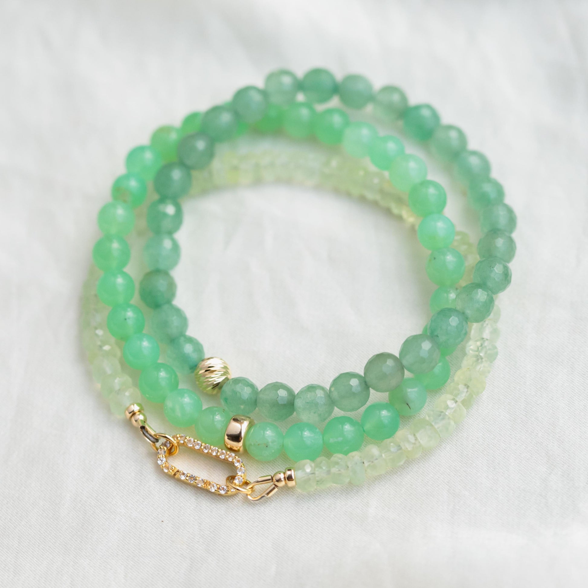 SOLID 14K GOLD Aventurine Bracelet, 6mm Green aventurine, natural aventurine bracelet | women's green aventurine 6mm