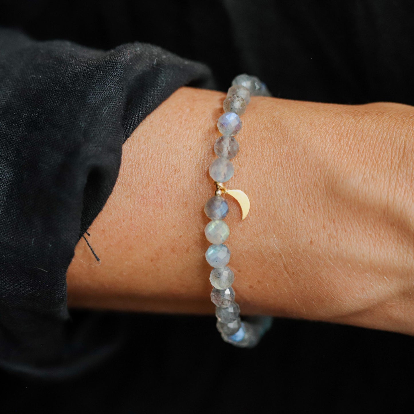 FACETED high flash labradorite | Labradorite 6mm | Women's labradorite bracelet | AAAA+ Labradorite | Blue flash labradorite | labradorite