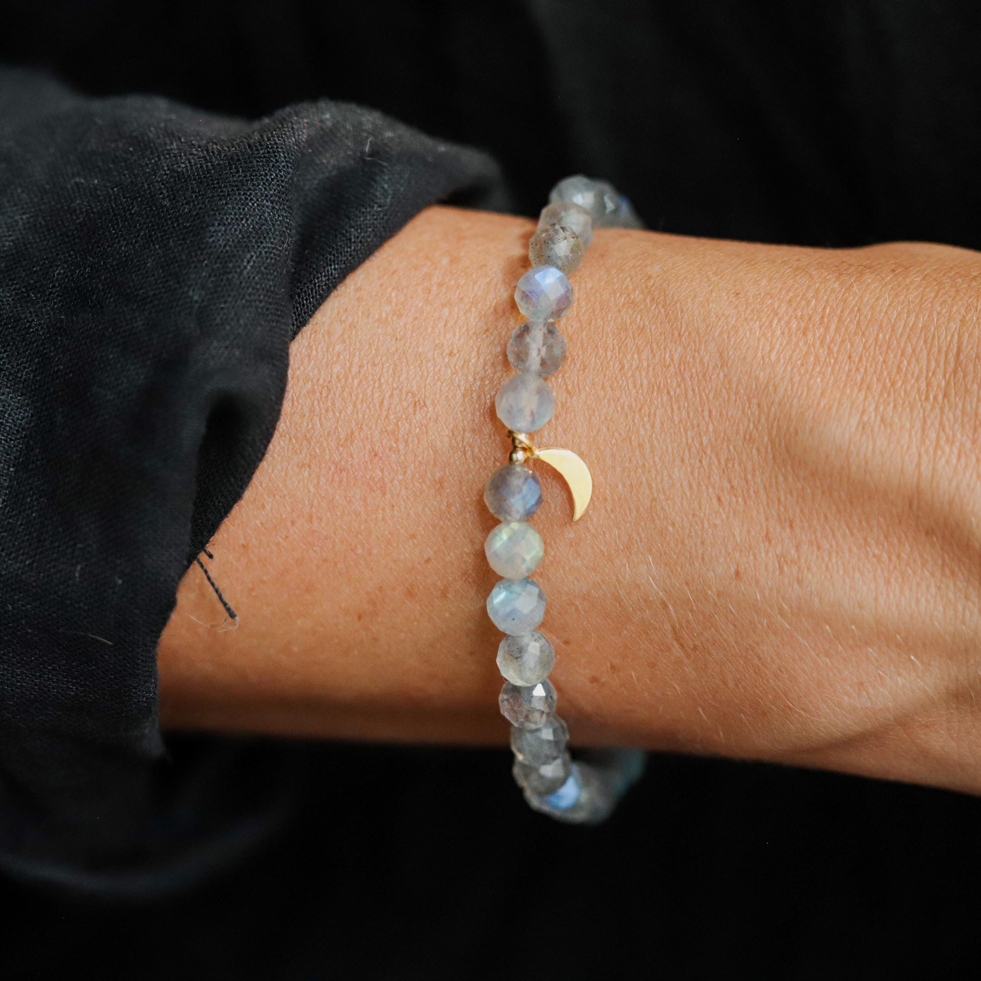 FACETED high flash labradorite | Labradorite 6mm | Women's labradorite bracelet | AAAA+ Labradorite | Blue flash labradorite | labradorite