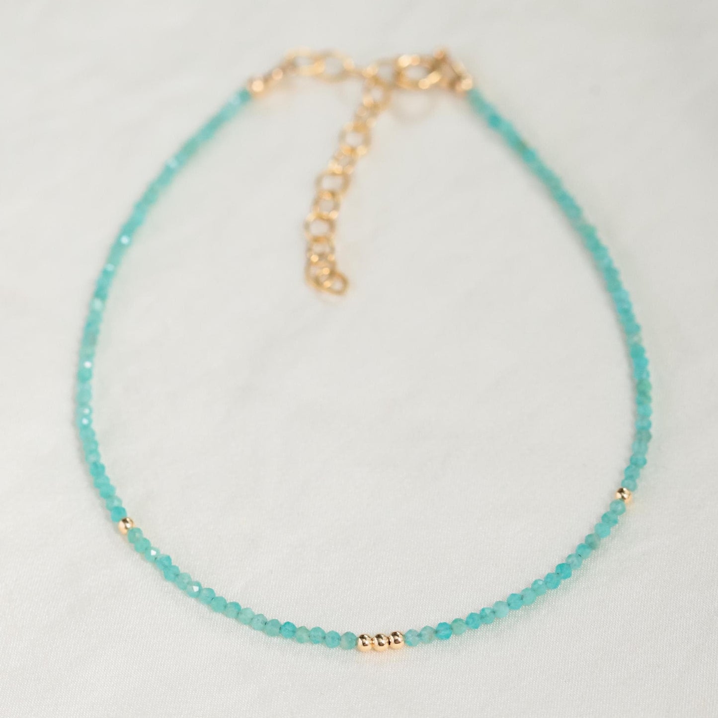 14K GOLD black spinel anklet | Beaded black spinel ankle bracelet | women's gemstone anklet | delicate black spinel jewelry | beaded spinel