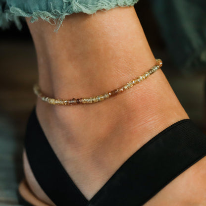 Zircon ombre anklet