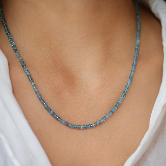 Santa Maria Aquamarine Necklace | March Birthstone | Women's Aquamarine Necklace | aquamarine | Natural Aquamarine | AAAA+ aquamarine