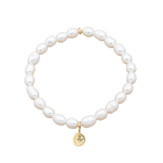 Happy Face Freshwater Pearl bracelet