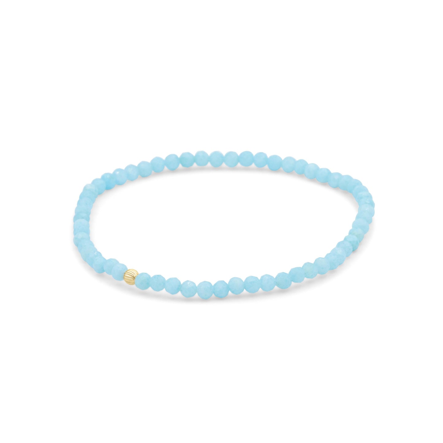Larimar Bracelet 3mm | Dainty Larimar Beaded Bracelet | Gift for her | Dominican Larimar Jewelry | Beaded Larimar Bracelet | Larimar #0281