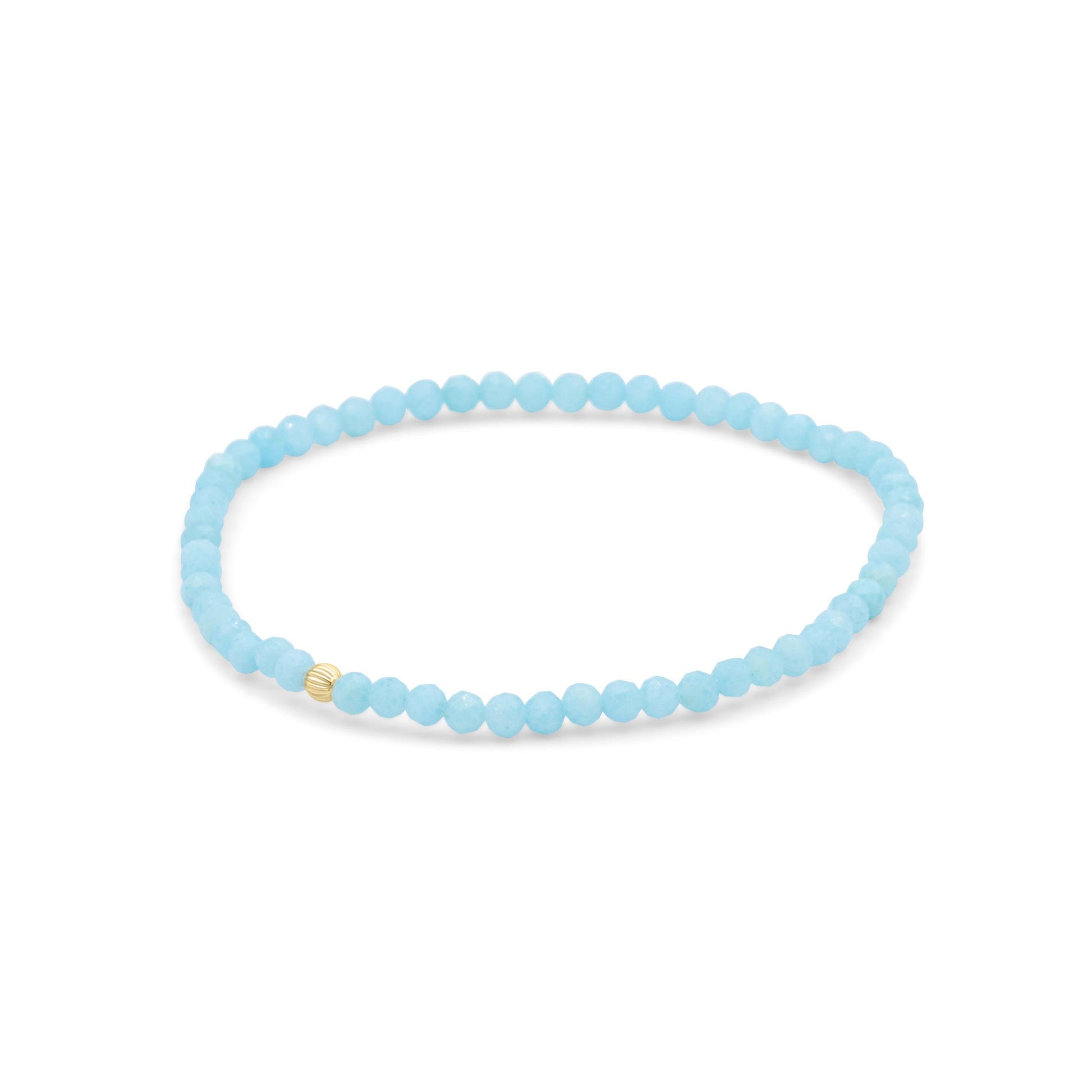 Larimar Bracelet 3mm | Dainty Larimar Beaded Bracelet | Gift for her | Dominican Larimar Jewelry | Beaded Larimar Bracelet | Larimar #0281