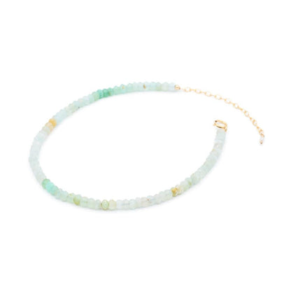 Peruvian Opal anklet | Beaded Peruvian opal anklet bracelet, women's gemstone anklet | delicate opal anklet | gemstone anklet | beach anklet