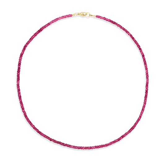 AAAA+ Pink Tourmaline necklace | beaded Pink Tourmaline necklace | Pink gemstone necklace | pink tourmaline necklace | rubilite tourmaline