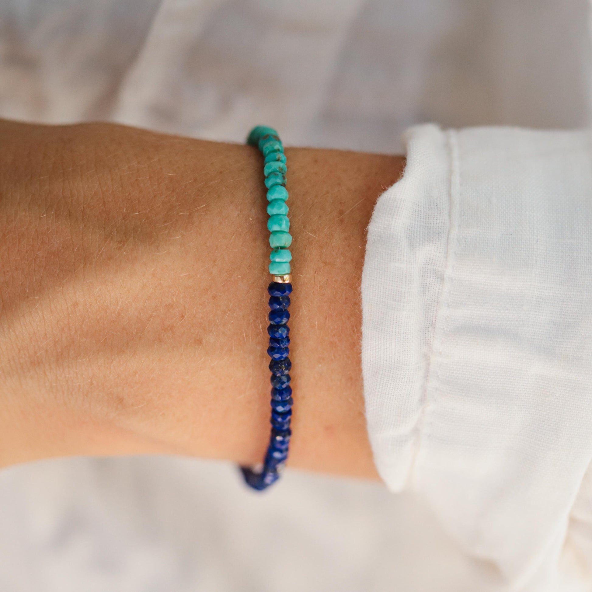 Lapis Lazuli and turquoise bracelet | Lapis Lazuli bracelet | Arizona turquoise | Lapis Lazuli beaded bracelet | Lapis Lazuli turquoise