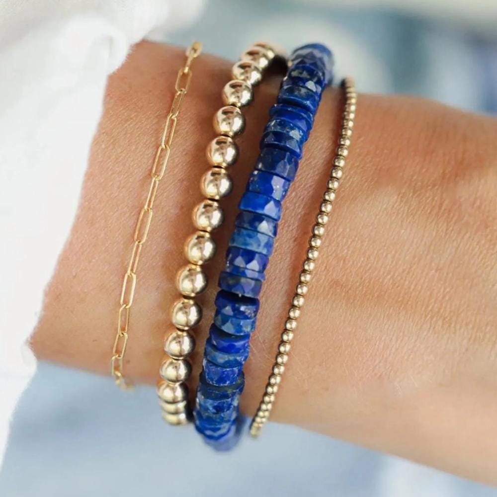 Lapis Lazuli heishi bracelet