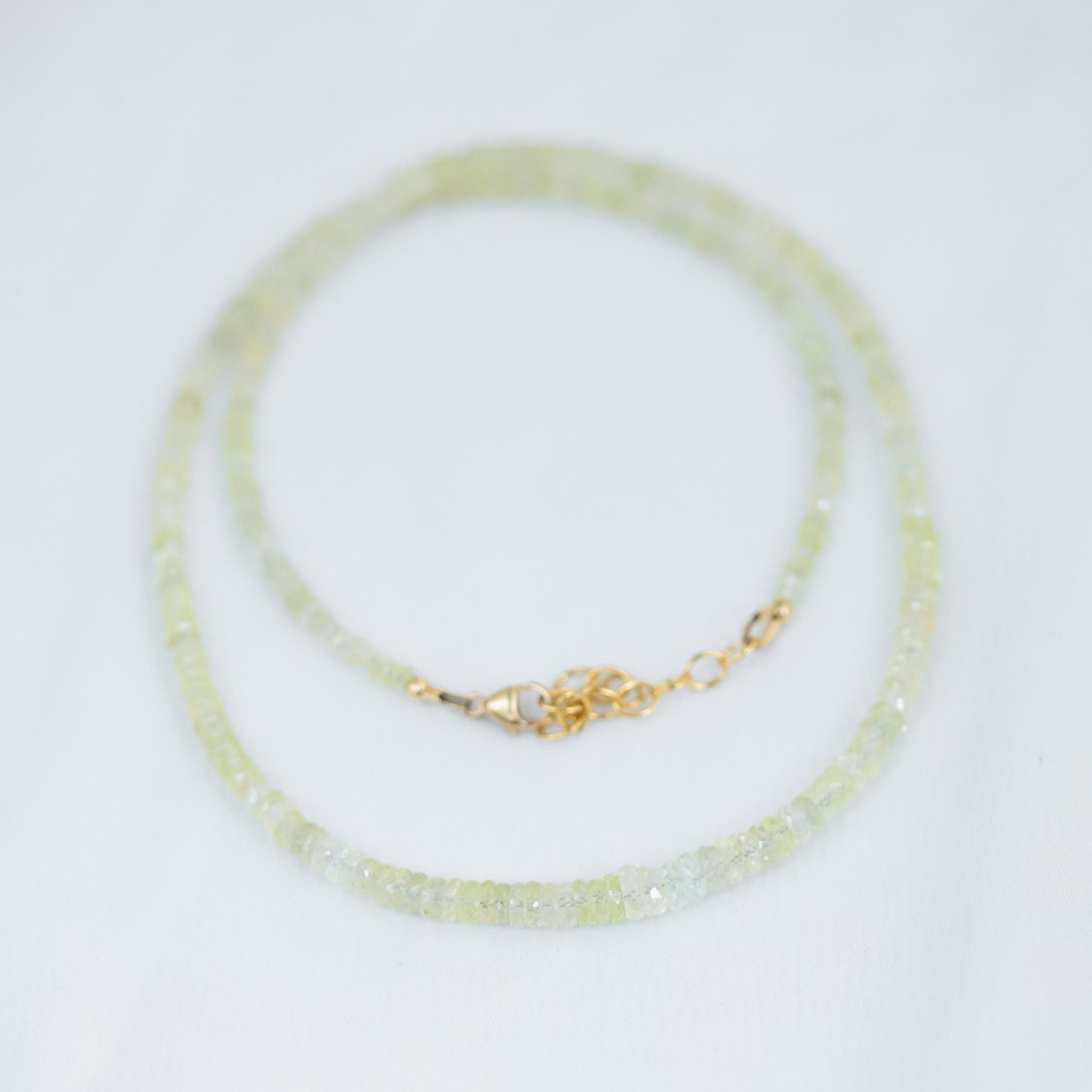 AAAA+ Yellow Sapphire Necklace | one of a kind, Yellow Beaded Sapphire Necklace | Natural Sapphire Necklace | Yellow Sapphire