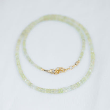 AAAA+ Yellow Sapphire Necklace | one of a kind, Yellow Beaded Sapphire Necklace | Natural Sapphire Necklace | Yellow Sapphire