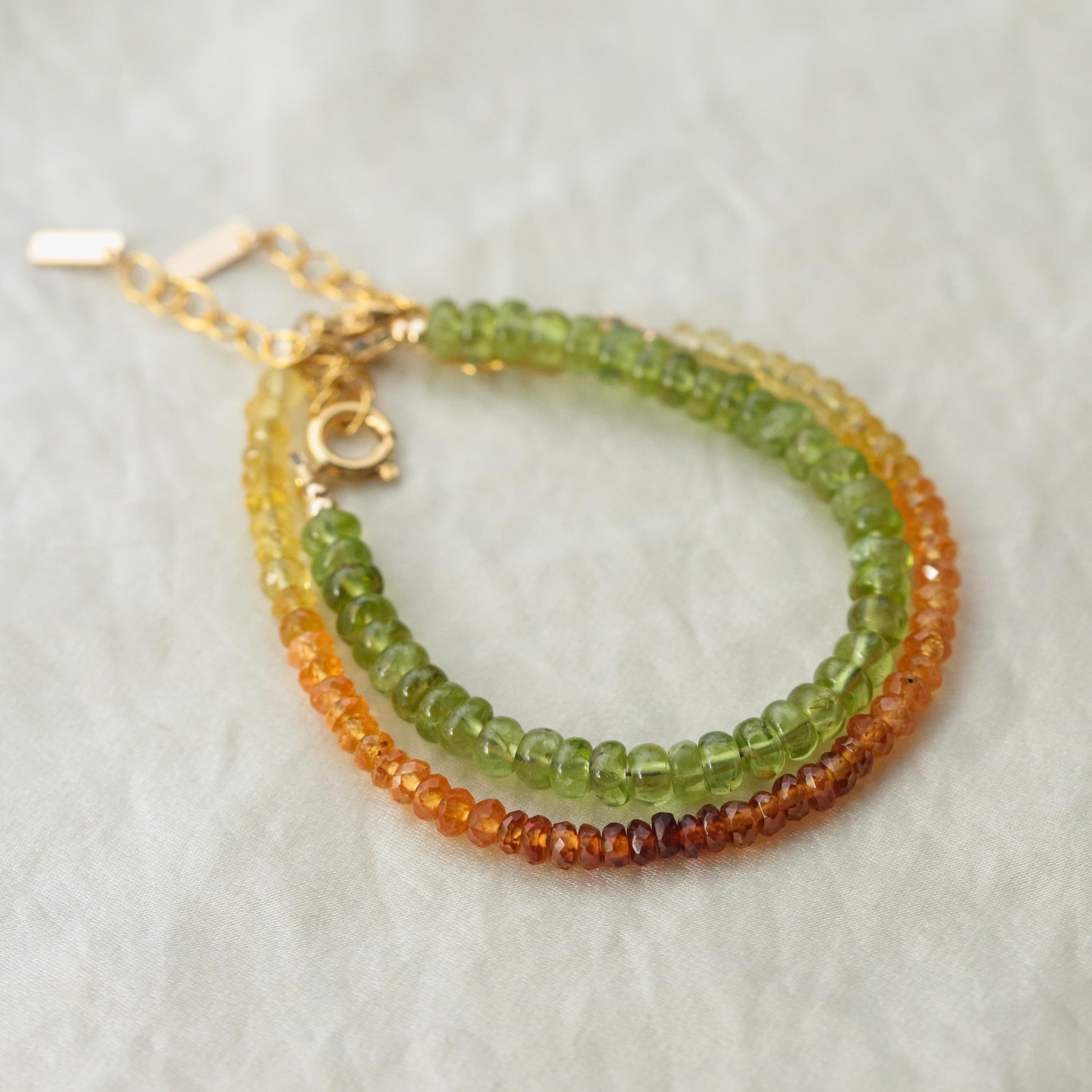 100% genuine multi stones bracelet | AAAA+ gemstone | Hessonite, Spessartite, Citrine | NATURAL stones, undyed