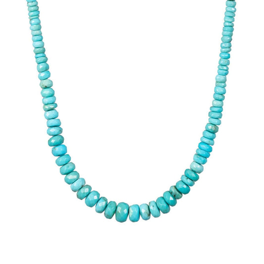 Genuine Turquoise Necklace | Authentic Beaded Turquoise Jewelry | Arizona Turquoise | Beaded Turquoise, December Birthstone