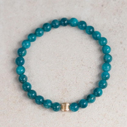 Neon Blue Apatite 6mm