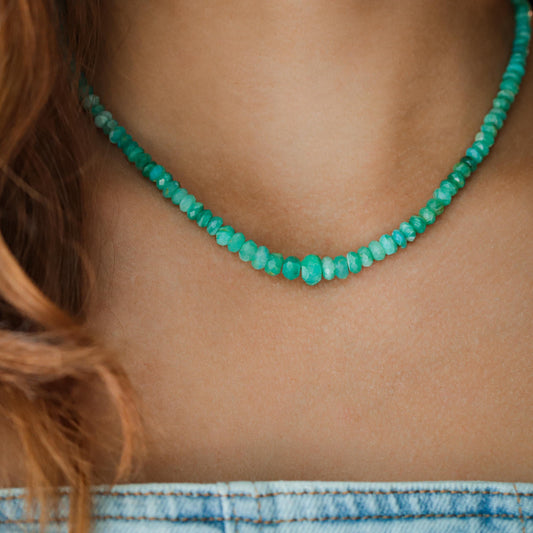 Peruvian opal necklace | Peruvian opal Necklace | Candy opal necklace | Opal necklace green blue | green opal necklace #PO