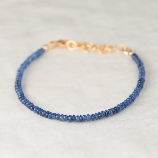 14K Blue Sapphire smooth