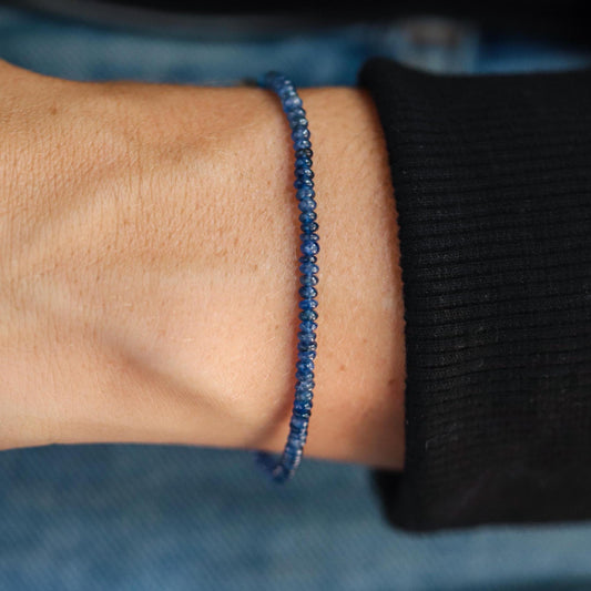14K Blue Sapphire smooth